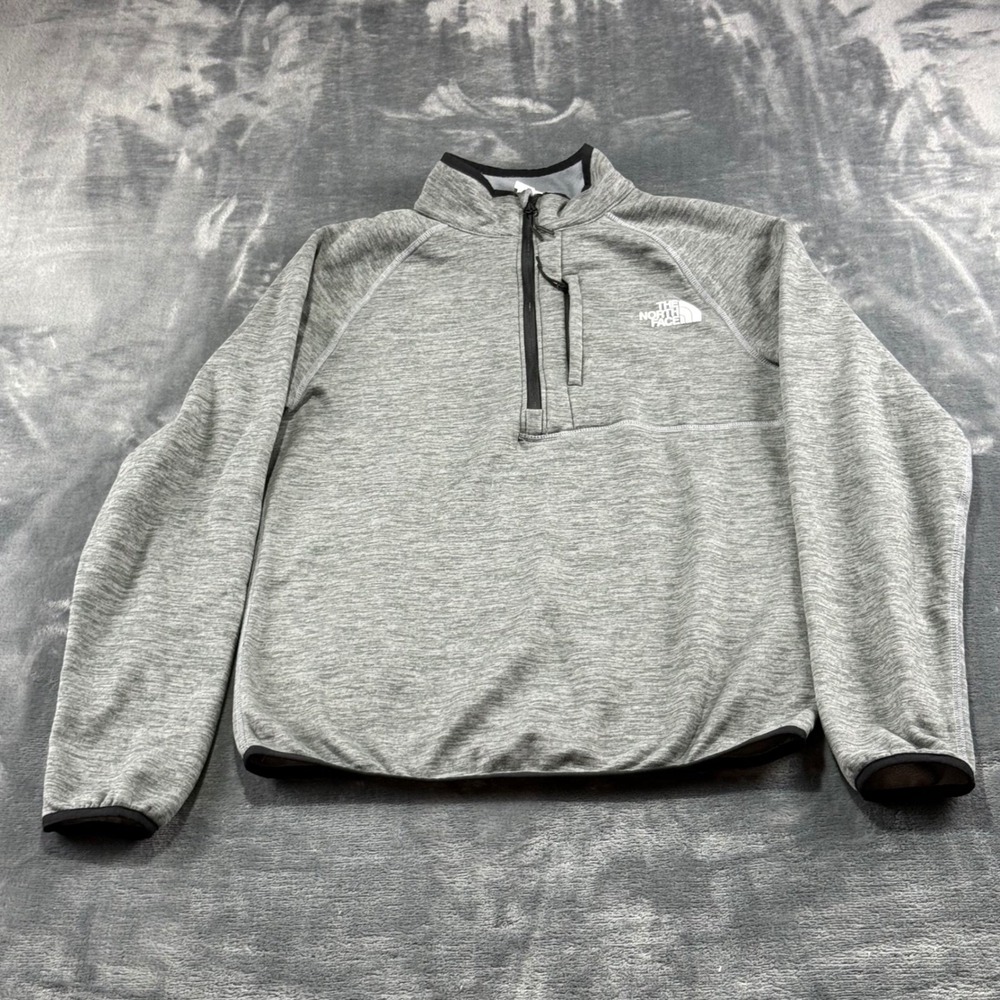The North Face Canyonlands 1/2 Zip Pullover Mens Grey Fleece NF0A5G9W Size L